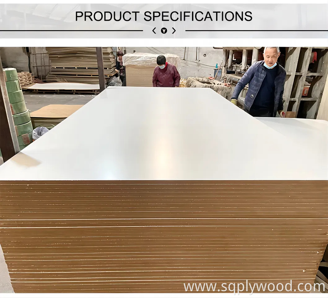 for Interior Wall Panel UV Glossy Laminated Pet Particleboard Melamine MDF